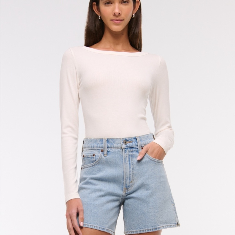 Abercrombie high waisted dad short